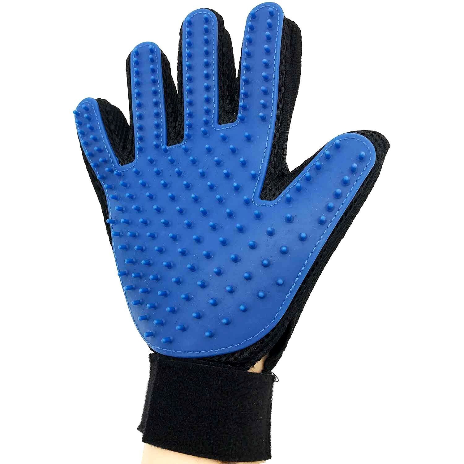 Groming Glove Plastic (BLUE)